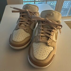 Nike Cream and Brown Sneakers